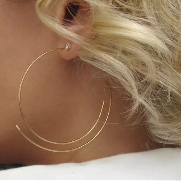 Jewelry - Thin 5mm 14K Gold Filled Hoop Earrings